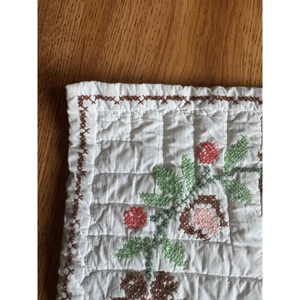 76 W x 96 L hand stitched quilt